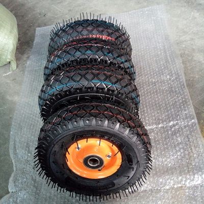 O trole pneumático de 10 polegadas roda 350 4 rodas pneumáticas de borracha de 6 PARES para o jardim