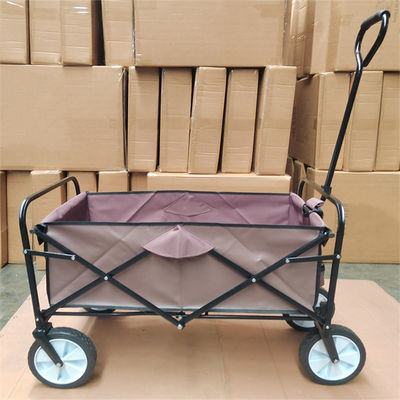 Rodas do PVC de Brown carro de dobramento customizável do vagão de 4 todo o sentido dobrável