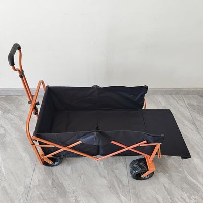 Carrinho de compras dobrável de abertura traseira Carrinho de compras pára-choque Carrinho de compras pára-choque de praia de acampamento Carrinho de compras pára-choque PU