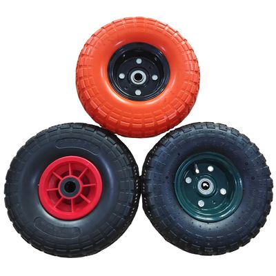 Rodas de borracha sólida preta para equipamentos industriais disponíveis com freio opcional