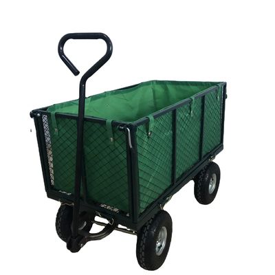Manuseio de material sem esforço com carrinho de malha de jardim e alça única