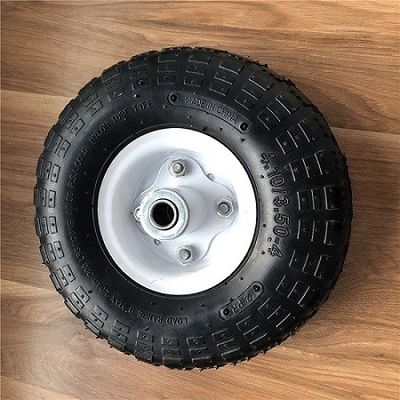 350 4 Rim Sack Barrow Wheel branco rodas de borracha do carrinho de mão de 10 polegadas para troles