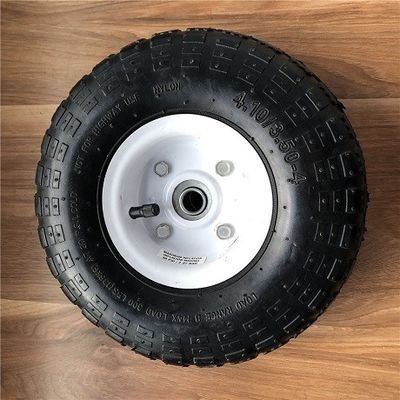 350 4 Rim Sack Barrow Wheel branco rodas de borracha do carrinho de mão de 10 polegadas para troles