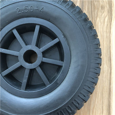 2.50-4 trole plástico do carrinho de mão de Rim Hand Truck Wheel For da roda da espuma do plutônio