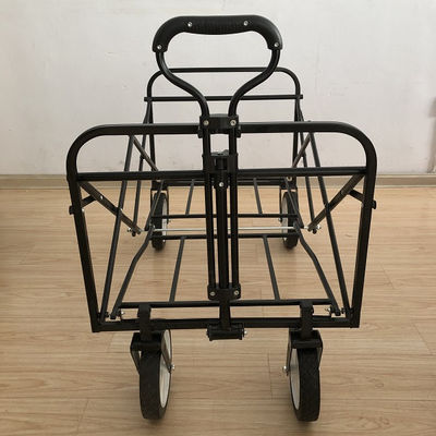 Carrinho dobrável dobrável, Carrinho de praia de grande capacidade, Carrinho dobrável para esportes, compras, acampamento