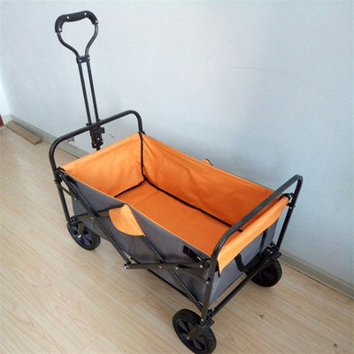 Do quadro de aço inoxidável dobrável do carro do vagão de 4 rodas vagão de dobramento exterior