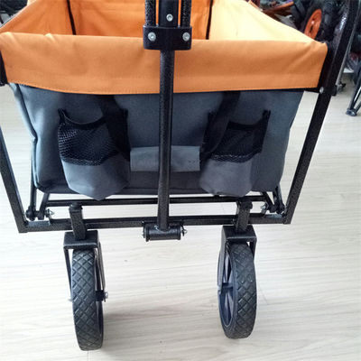 Do quadro de aço inoxidável dobrável do carro do vagão de 4 rodas vagão de dobramento exterior