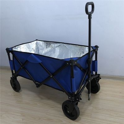 Vagão dobrável de pouco peso dobrável do carro 600D do vagão da roda do PVC com camada de isolamento