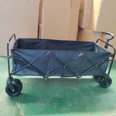 Extra grande de serviço público que dobra o vagão dobrável portátil do carro do vagão com rodas largas
