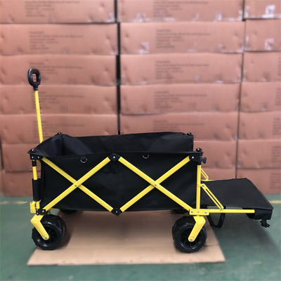 Vagão dobrável do acampamento da dobradura do carro do vagão do armazenamento fácil com a extensão exterior