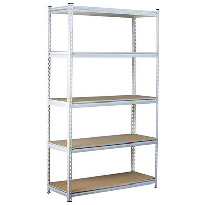 Cremalheira resistente do metal 700*300*1500 que arquiva a cremalheira branca industrial ajustável de Boltless