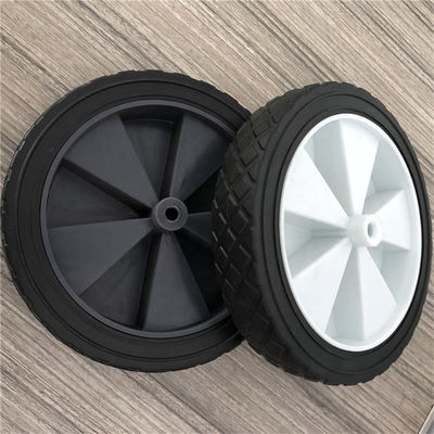 PVC rodas contínuas de dobramento de borracha duras do trole do carro das rodas 20cm de 8 polegadas