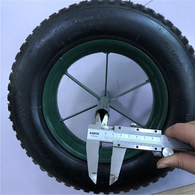 3.50-8 rodízio de borracha pneumático pequeno das rodas do carrinho de mão das rodas pneumáticas do trole