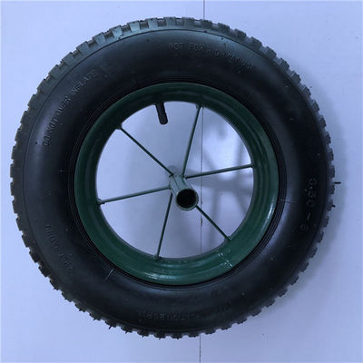 3.50-8 rodízio de borracha pneumático pequeno das rodas do carrinho de mão das rodas pneumáticas do trole
