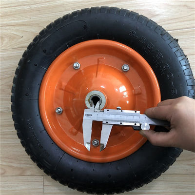 3.00-8 rodas de borracha pneumáticas do trole da roda 360mm do carrinho de mão pneumáticas