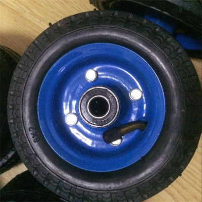 o trole do jardim da polegada 6x2 monta pneus as rodas de borracha infláveis do carrinho de mão do saco da substituição