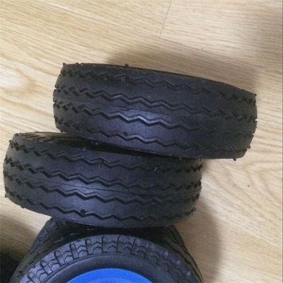 o trole do jardim da polegada 6x2 monta pneus as rodas de borracha infláveis do carrinho de mão do saco da substituição