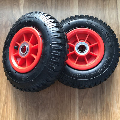 250-4 rodas plásticas do trole da mão de Rim Pneumatic Trolley Wheels 21CM pneumáticas