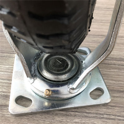 250-4 trole de borracha da mobília das rodas do rodízio do giro