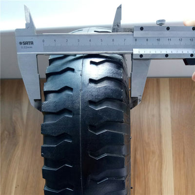 350-6 rodas pneumáticas de aço vermelhas do caminhão do saco de Rim Pneumatic Trolley Wheels Rubber