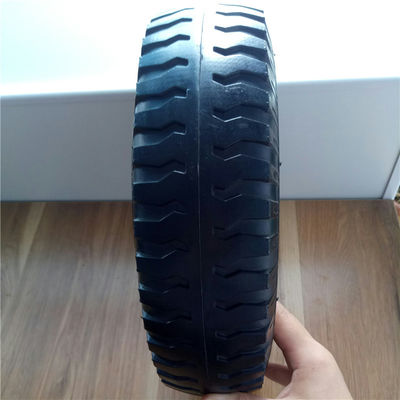 350-6 rodas pneumáticas de aço vermelhas do caminhão do saco de Rim Pneumatic Trolley Wheels Rubber
