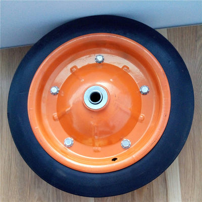31cm 13 avançam os pneus de borracha contínuos Rim Solid Rubber Wheelbarrow Tire colorido para o caminhão de mão