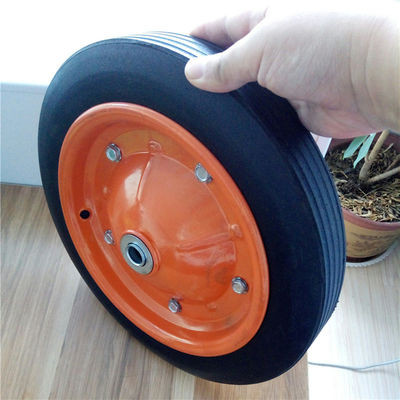 31cm 13 avançam os pneus de borracha contínuos Rim Solid Rubber Wheelbarrow Tire colorido para o caminhão de mão