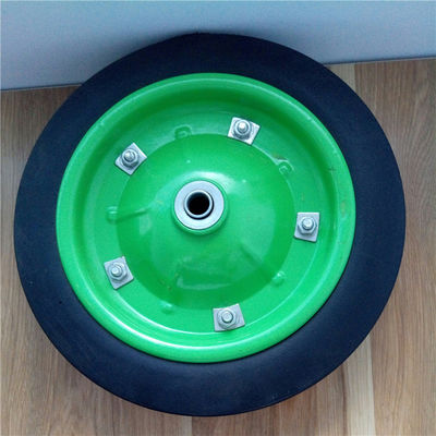 31cm 13 avançam os pneus de borracha contínuos Rim Solid Rubber Wheelbarrow Tire colorido para o caminhão de mão