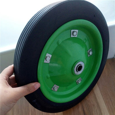 31cm 13 avançam os pneus de borracha contínuos Rim Solid Rubber Wheelbarrow Tire colorido para o caminhão de mão