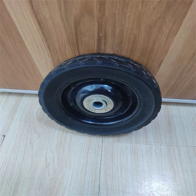 Rodas roda de borracha de borracha dura do cortador de grama do gás do carrinho de mão de 6 da polegada durável