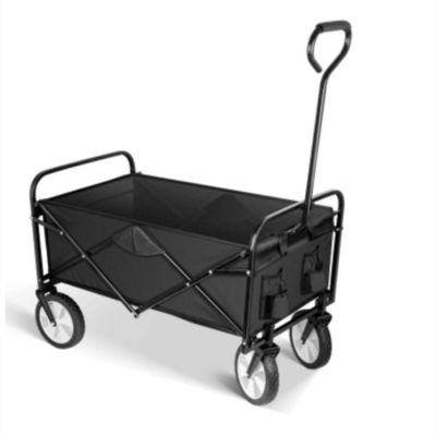 Vagão de dobramento dobrável exterior do carro 105cm do vagão resistente para o conjunto de ferramentas do jardim