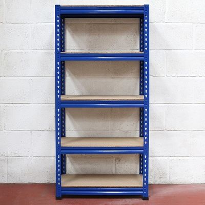 Azul da unidade de armazenamento da casa da prateleira do metal da série de Boltless 5