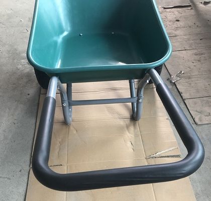 Do carrinho de mão de aço plástico de 2 rodas do trole da mão pneumático pneumático de dobramento resistente