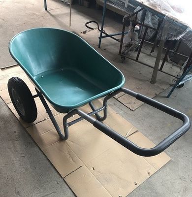 Do carrinho de mão de aço plástico de 2 rodas do trole da mão pneumático pneumático de dobramento resistente