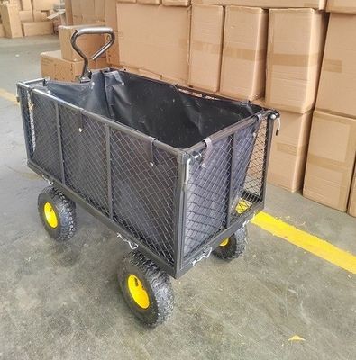 Carro de jardim de serviço público do dever de Mesh Cart Steel Trolley Heavy do jardim da extra grande