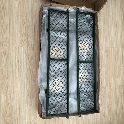 50L Utility Mesh Steel Garden Cart Folding Utility Wagon com lados removíveis e rodas de 4,10/3,50-4 polegadas