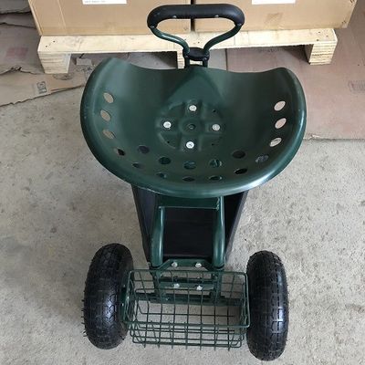 O rolamento ajustável do jardim trabalha Seat que rola Seat para o trole de jardinagem com giro Seat
