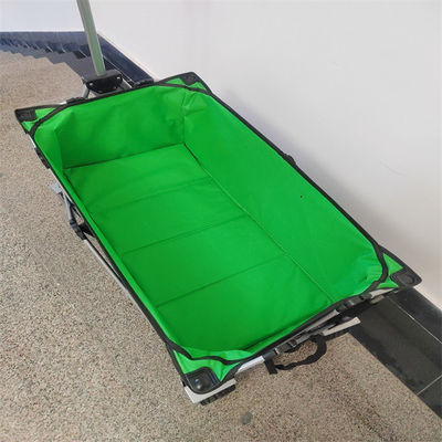 Carro de dobramento exterior de acampamento do vagão da tração da mão com a roda feita sob encomenda do plutônio da tela