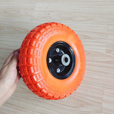 10 pneu de borracha da roda 3.50-4 do trole de serviço público da polegada com a roda pneumática da carga 120LB