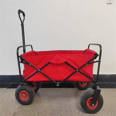 Carro de acampamento exterior de serviço público de dobramento dobrável resistente das ferramentas de jardim do vagão