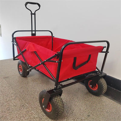 Carro de acampamento exterior de serviço público de dobramento dobrável resistente das ferramentas de jardim do vagão
