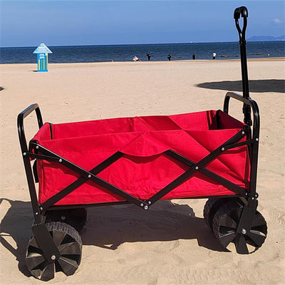 Recipiente do rolo todo o carro dobrável de acampamento da dobradura do vagão da praia da roda do terreno