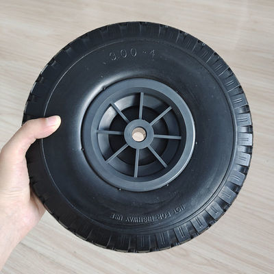 10 roda pneumática do pneu de borracha da polegada 3.00-4 para a zorra do trole do caminhão de mão