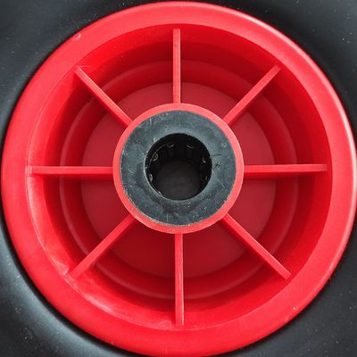 300-4 Rim Rubber Wheel vermelho rodas pneumáticas do carrinho de mão do carro de jardim do pneu de 10 polegadas