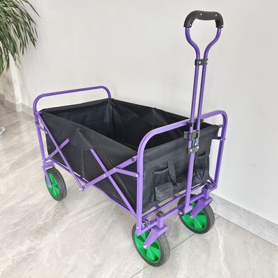 Roda feita sob encomenda de acampamento prática de dobramento do carro do punho retrátil do carrinho de criança do vagão