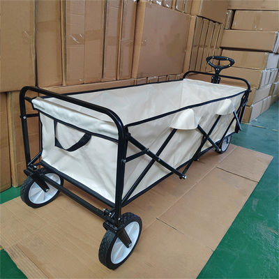 Vagão de acampamento de dobramento do quadro dobrável fácil do metal do carrinho de compras do controle