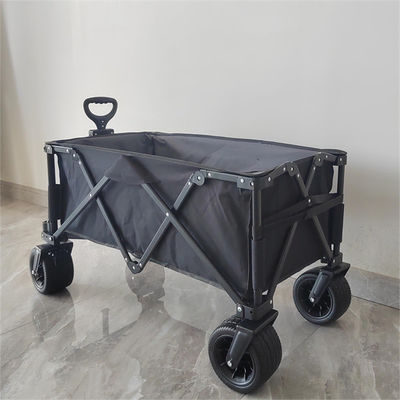 Do carro de pouco peso da dobradura do trole de 7 rodas da polegada vagão push pull de acampamento de rolamento resistente