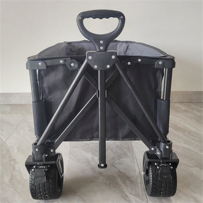 Do carro de pouco peso da dobradura do trole de 7 rodas da polegada vagão push pull de acampamento de rolamento resistente
