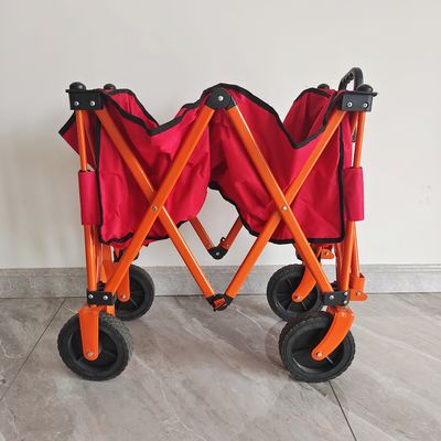 carro de acampamento exterior de dobramento de quatro vias do carrinho de compras dobrável da roda 7inch