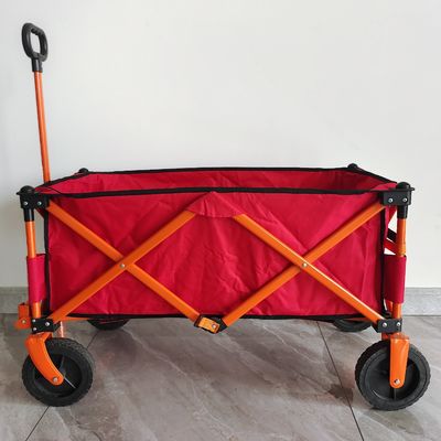 carro de acampamento exterior de dobramento de quatro vias do carrinho de compras dobrável da roda 7inch